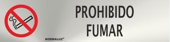 Señal Espacio sin humo prohibido fumar Normaluz, Señales prohibición  Normaluz